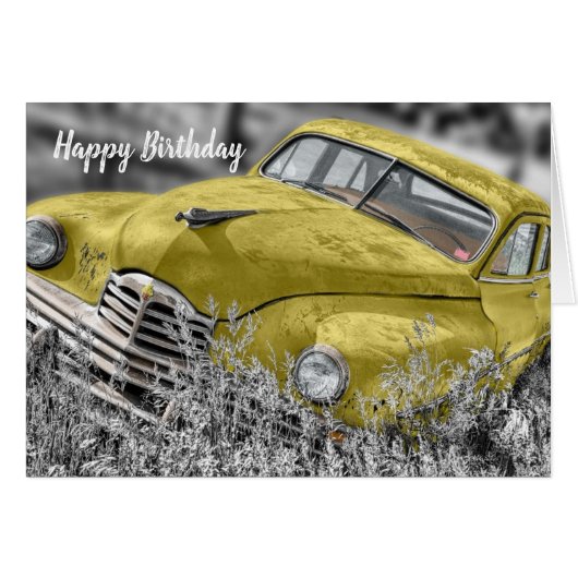 Happy Birthday from One Old Heap to Another Card (Front Horizontal)