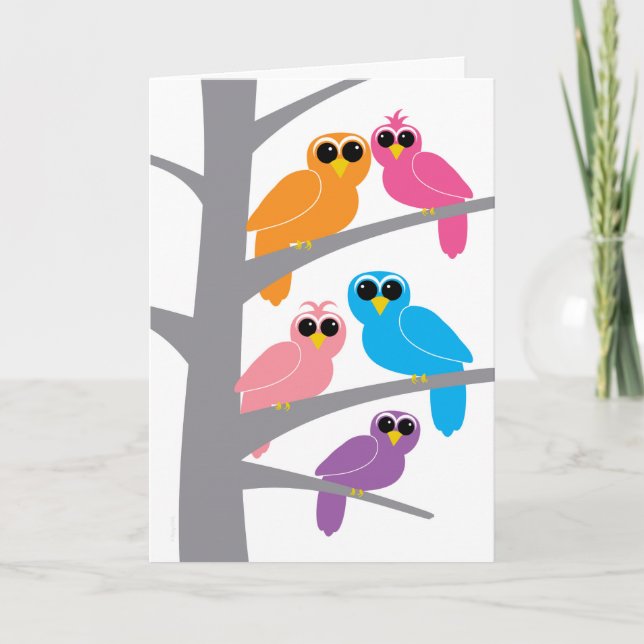 Happy Birthday from Owl of Us for Co-worker Card (Front)