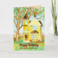 Happy Birthday From Real Estate Agent House