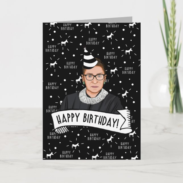 Happy Birthday From Ruth Bader Ginsburg Card (Front)