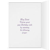 Happy Birthday from St. Thérèse of Lisieux Cards (Inside (Left))