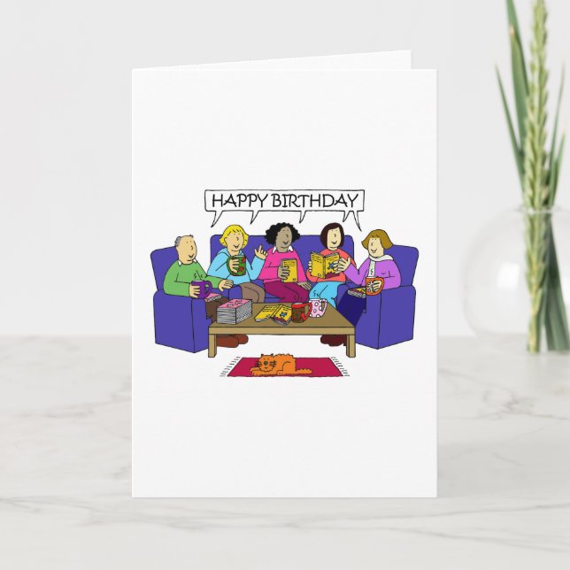 Happy Birthday from the Book Club Card (Front)