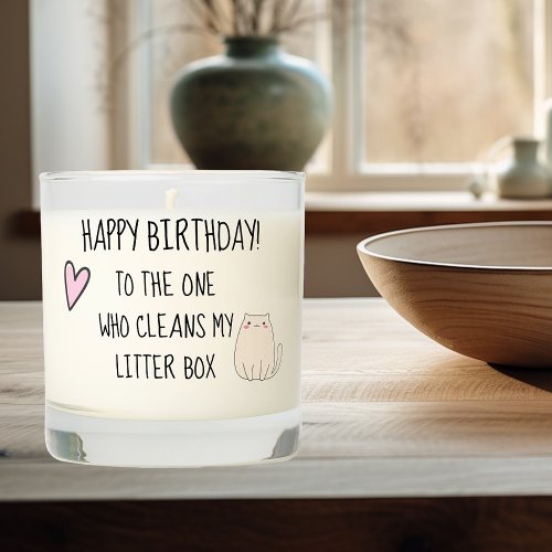 Happy Birthday From The Cat Scented Candle