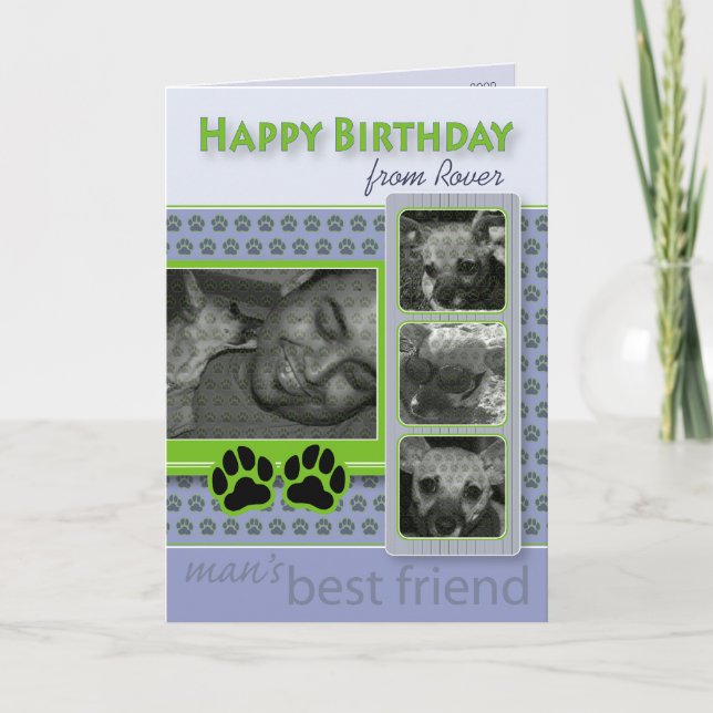 Happy Birthday From the Dog Birthday Card (Front)