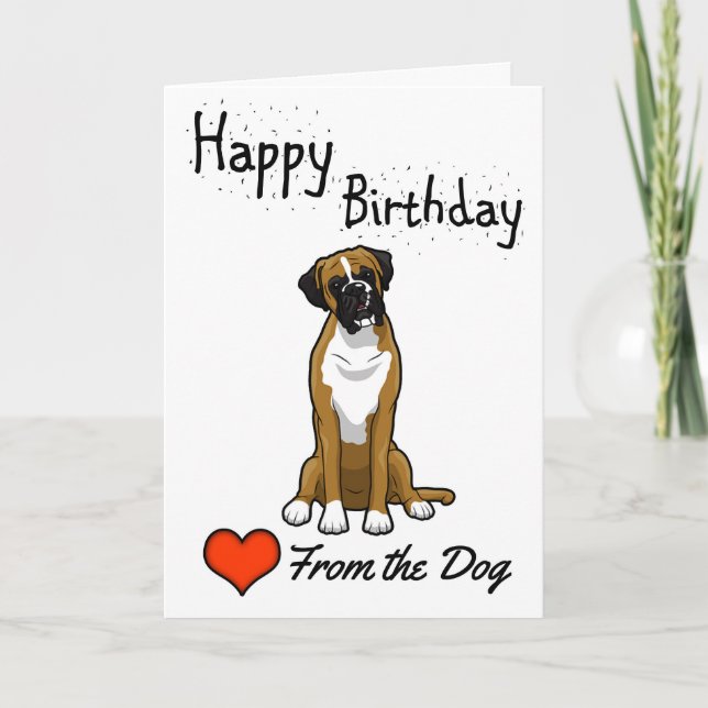 Happy Birthday from the Dog Card (Front)