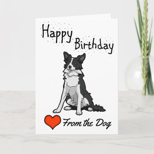 Happy Birthday from the Dog Card (Front)