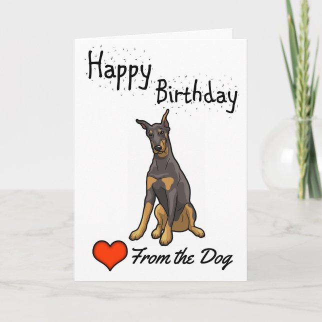 Happy Birthday from the Dog Card (Front)