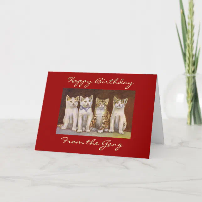 Happy Birthday from the Gang Card | Zazzle