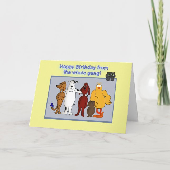 Happy Birthday from the gang Card (Front)