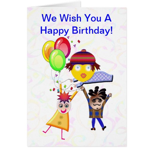 Happy Birthday From The Group Greeting Card 2 | Zazzle