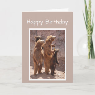 Happy Birthday from the Group of Us Bears Card