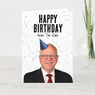 Happy Birthday from Tim Walz Card