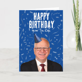 Happy Birthday from Tim Walz Card