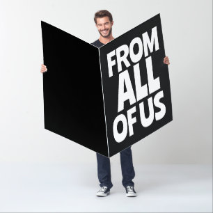 HAPPY BIRTHDAY FROM US ALL BIGGEST GREETING CARD