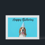 Happy Birthday from your Best Friend Dog Photo  Holiday Card<br><div class="desc">.: This card is customizable,  but includes an adorable photo of a dog in a birthday hat!</div>