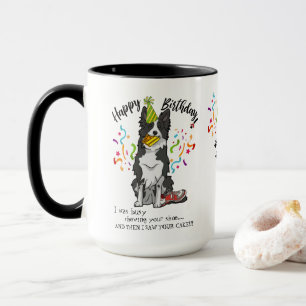 Happy Birthday from Your Border Collie Dog Buddy Mug
