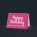 Happy Birthday from Your Favourite granddaughter Card<br><div class="desc">Happy Birthday from Your Favourite granddaughter card.
A funny birthday card for grandmothers who have their favourites.
The text shown can be customised by using the personalise button.  To change the pink background colour,  click customise.</div>