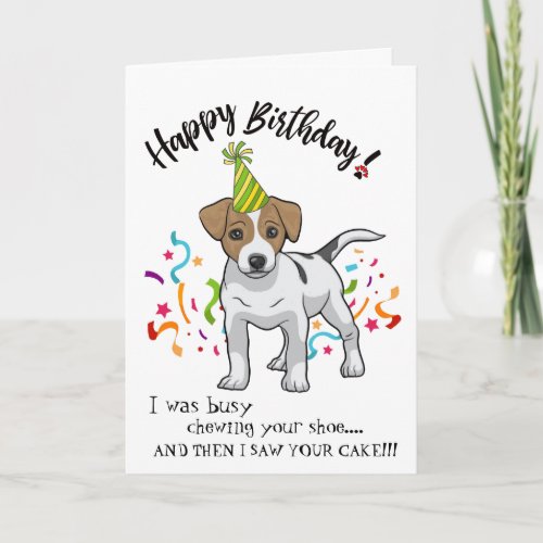 Happy Birthday from Your Jack Russell Terrier Card