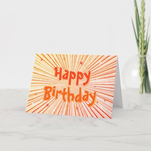 Happy Birthday Fun 3D Explosion Birthday Card