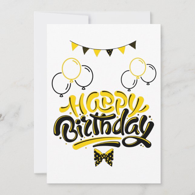 Happy Birthday Fun Invitation (Front)