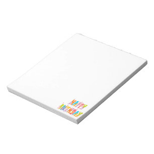 Happy Birthday Funny Cat Lover Bday Celebration Notepad