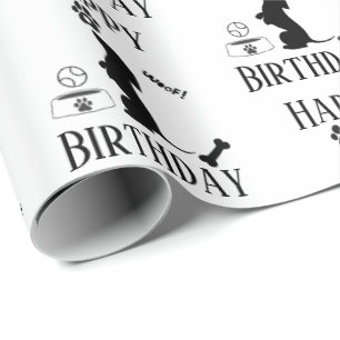 Happy Birthday Funny Dachshund Wrapping Paper