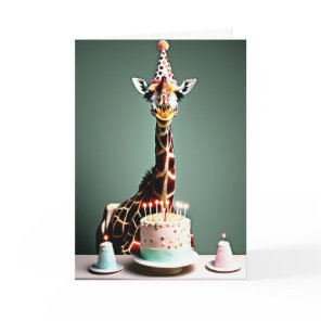 Happy Birthday Funny | Giraffe Card