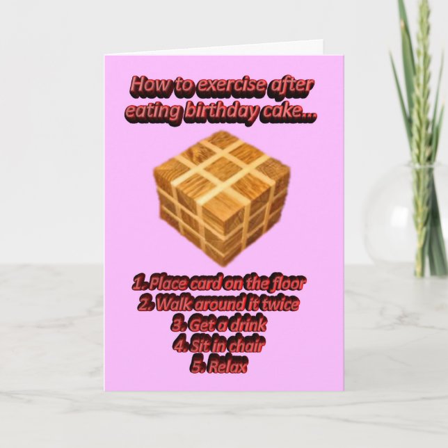 Happy Birthday funny humorous Birthday wishes Card (Front)