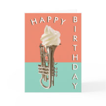 Happy Birthday Funny Music Humor Ice Cream Cornet