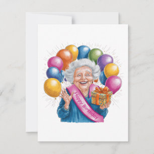 Happy Birthday Funny Nana Note Card