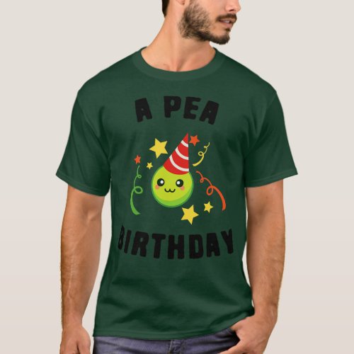 Happy Birthday Funny Peas Pun T_Shirt