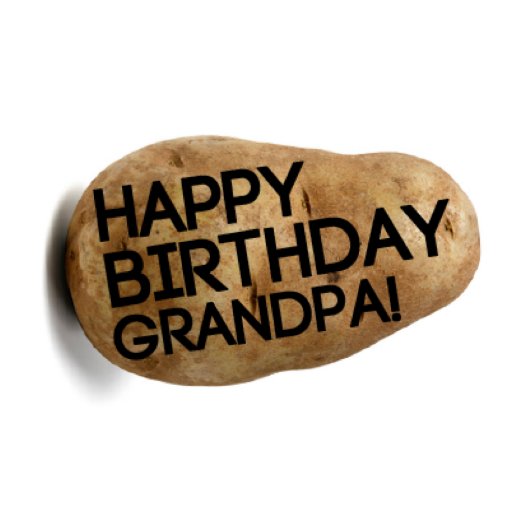 Happy Birthday Funny Potato Parcel  (Top)