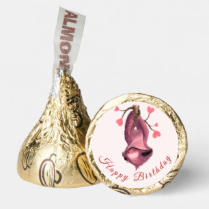 Happy Birthday - Funny Romantic Sloth - Smile Hershey®'s Kisses®
