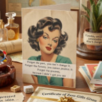 Happy Birthday Funny Saying Retro Woman