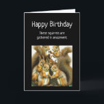 Happy Birthday Funny Squirrel Animal Humor Card<br><div class="desc">Happy Birthday Funny Squirrel Animal Humor</div>
