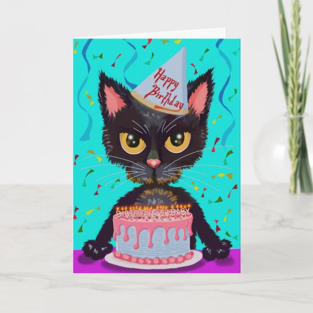 Happy Birthday Fur-Baby Card (Front)