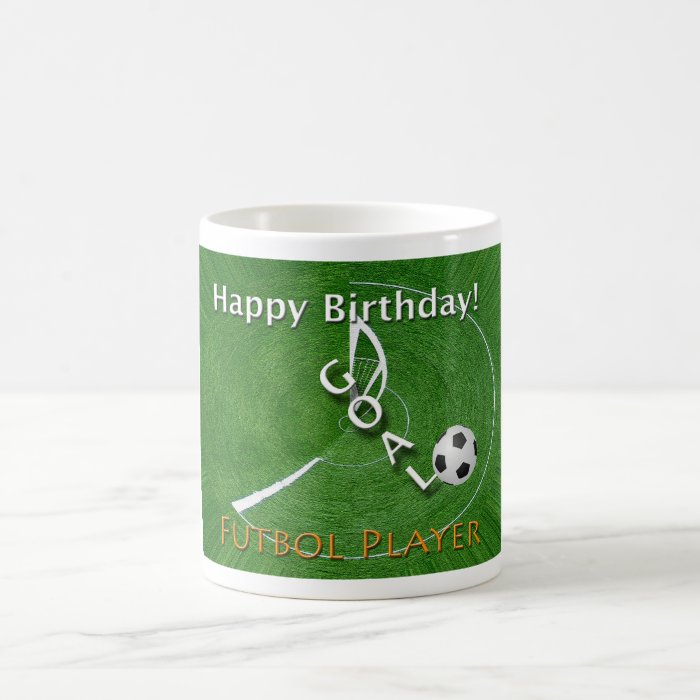 Happy Birthday Futbol Soccer Player Coffee Mug