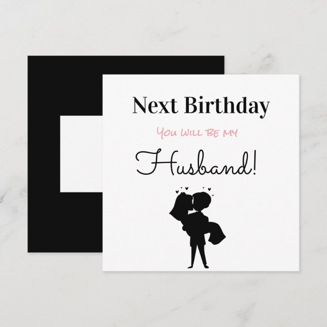 Happy Birthday Future Husband Holiday Card (Front/Back)