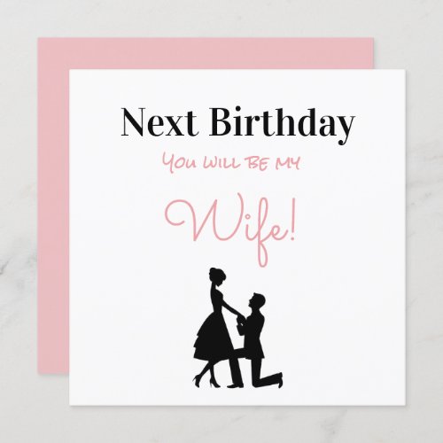 Happy Birthday Future Wife Holiday Card