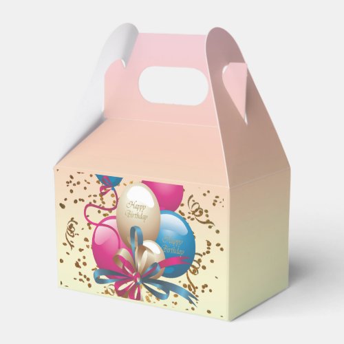 Happy Birthday Gable Favor Box