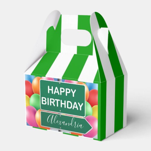 Happy Birthday Gable Favor Box