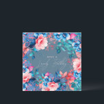 Happy Birthday Garden Floral Blush Dusty Blue Card<br><div class="desc">A modern and beautiful birthday card featuring a romantic garden floral design. Perfect for any age birthday.</div>