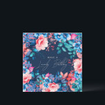 Happy Birthday Garden Floral Blush Navy Blue Card<br><div class="desc">A modern and beautiful birthday card featuring a romantic garden floral design. Perfect for any age birthday.</div>