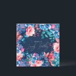 Happy Birthday Garden Floral Blush Navy Blue Card<br><div class="desc">A modern and beautiful birthday card featuring a romantic garden floral design. Perfect for any age birthday.</div>