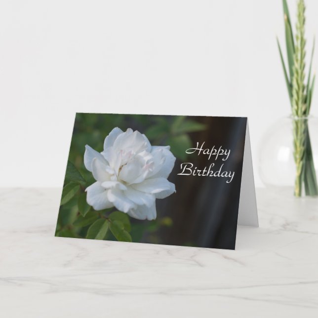Happy Birthday Gardenia Card (Front)