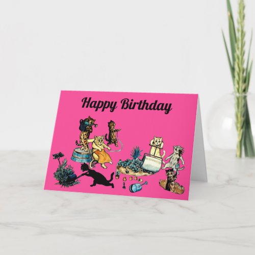 Happy birthday gardening card