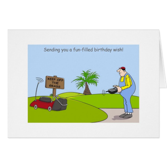 Happy Birthday Gardening Cards, funny gardener