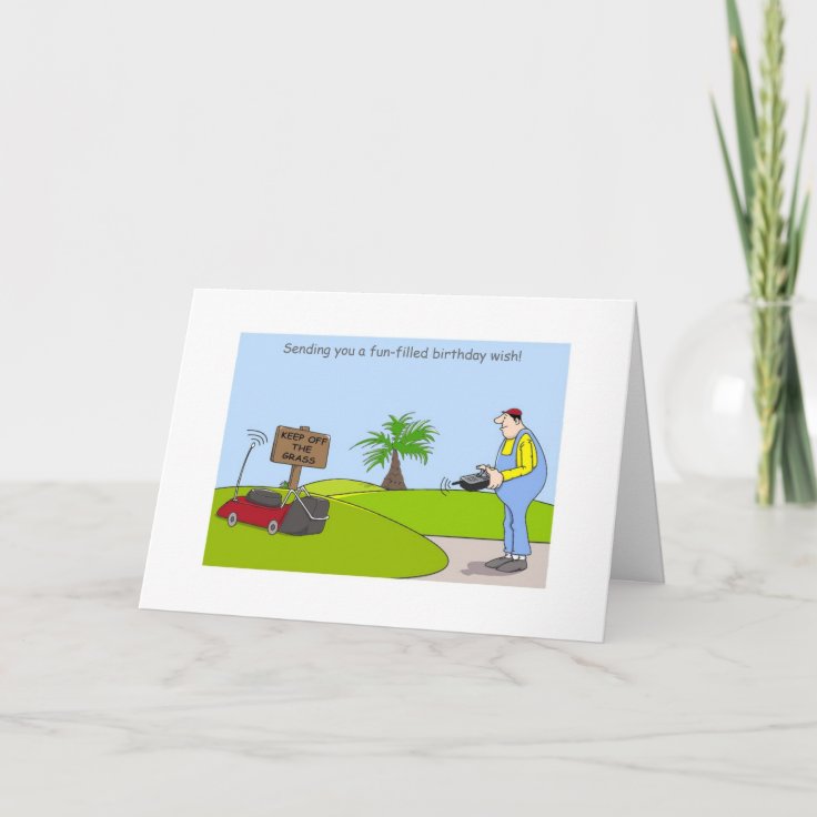 Happy Birthday Gardening Cards Funny Gardener Card Zazzle