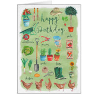 Happy Birthday Gardening Garden | Greeting Card