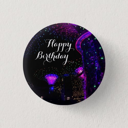 Happy Birthday Gardens by the Bay 5 Button